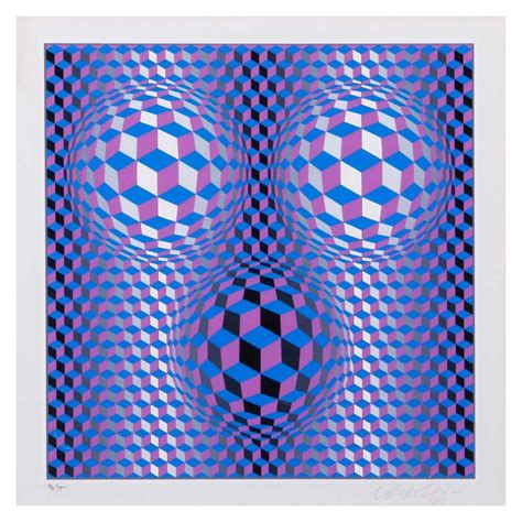 Victor Vasarely Lithograph Prints Artwork Works Of Art