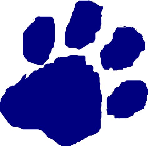 Blue Panther Paw Logo Logodix