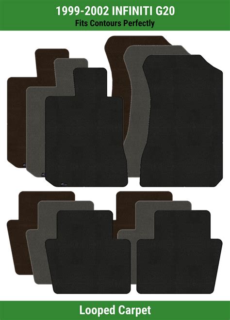 Lloyd Classic Loop Front Rear Row Carpet Mats For 1999 2002 INFINITI