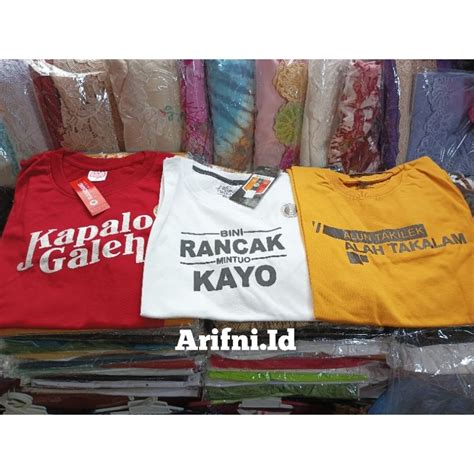 Jual Baju Kaos Kata Minang Ukuran M Shopee Indonesia