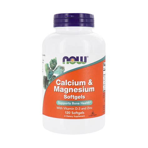 Calcium Magnesium Vit D Si Zinc Now Foods 240softgels