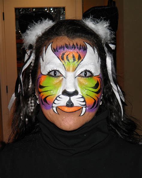 Halloween Tiger Face Paint