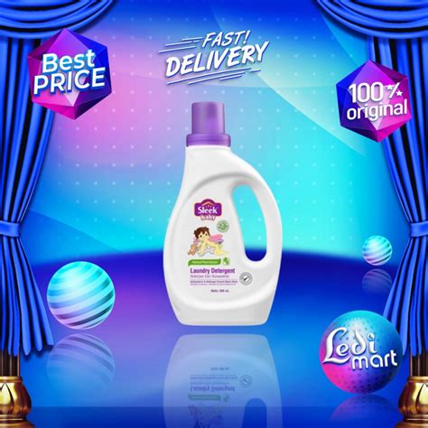 Jual Sleek Baby Laundry Detergent Cair 500ml Botol Sabun Cuci Baju