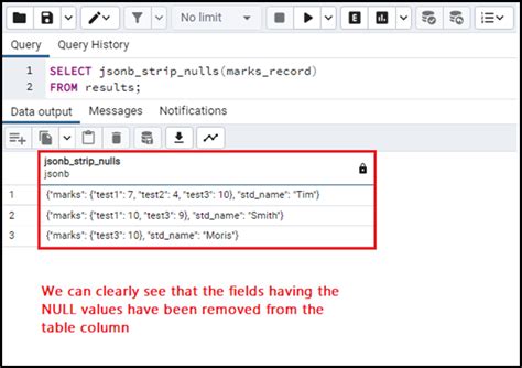 How Do I Remove Null Values With The Jsonb Strip Nulls Function In