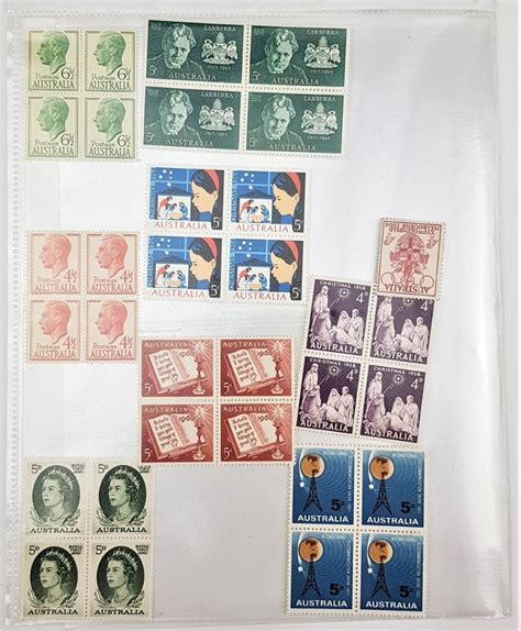 Australian Unused Pre Decimal Stamps Block Auction 0006 2548181