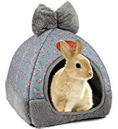 Amazon Yuepet Bunny Bed Warm Guinea Pig Cave Beds Cute Bowknot