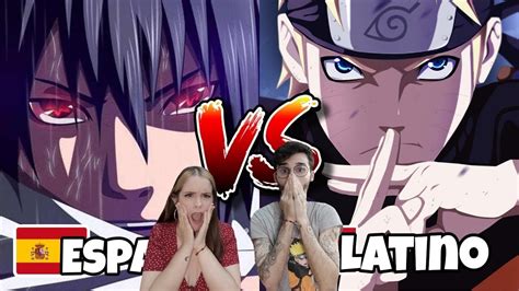 ESPAÑOLES REACCIONAN A DOBLAJE LATINO VS ESPAÑOL DE NARUTO SHIPPUDEN