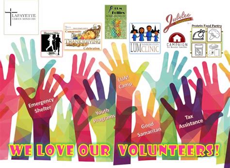 April is National Volunteer Month - Lafayette Urban Ministry