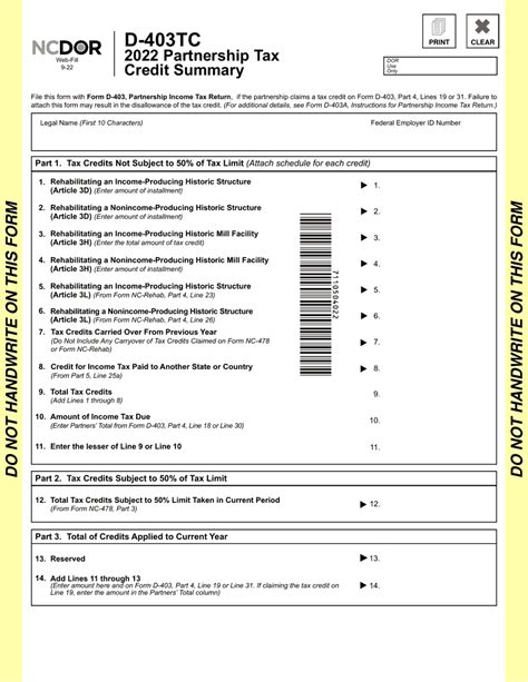 Form D 403tc 2022 Fill Out Sign Online And Download Fillable Pdf North Carolina