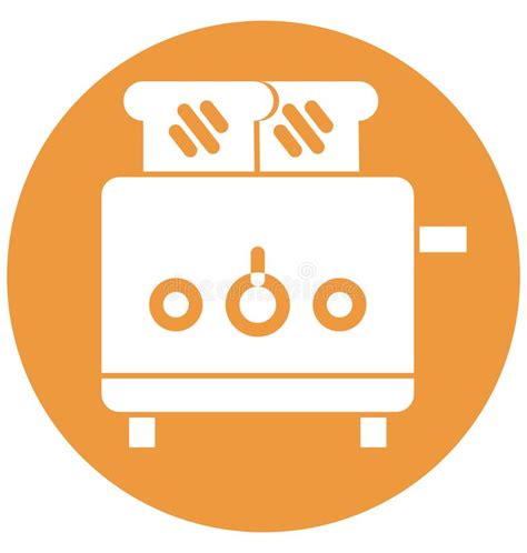 Toaster Isolated Vector Icon Which Can Be Easily Modified Or Edit Stock