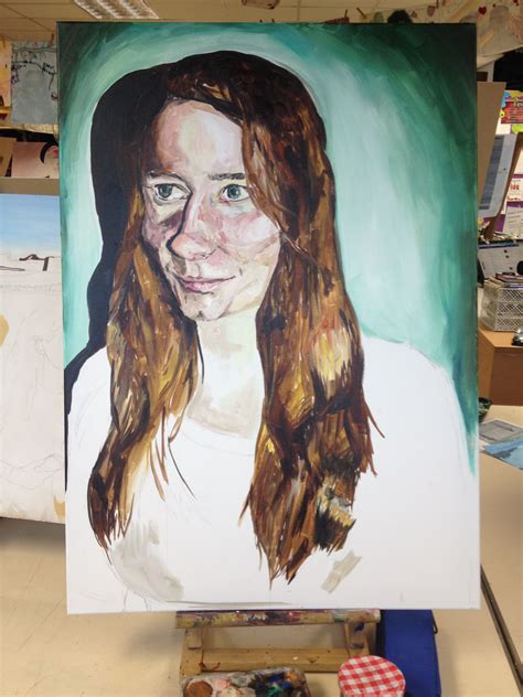 Gcse Art Portraiture Piece Painting Art Gcse Art