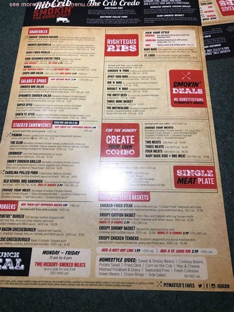 Chicken And Rib Crib Hawthorne Menu Home Decoration