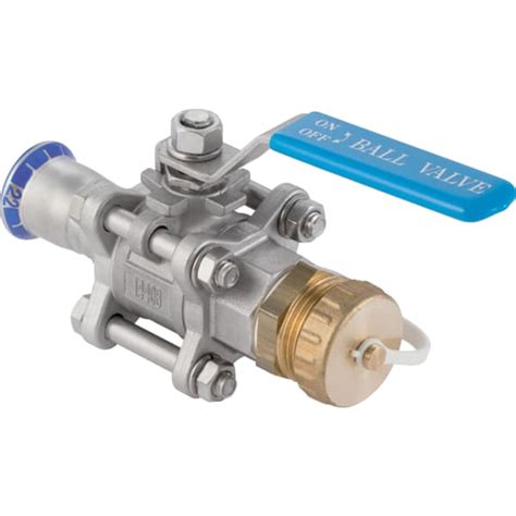 Geberit Mapress Stainless Steel Ball Valve With Actuator Lever And Hose