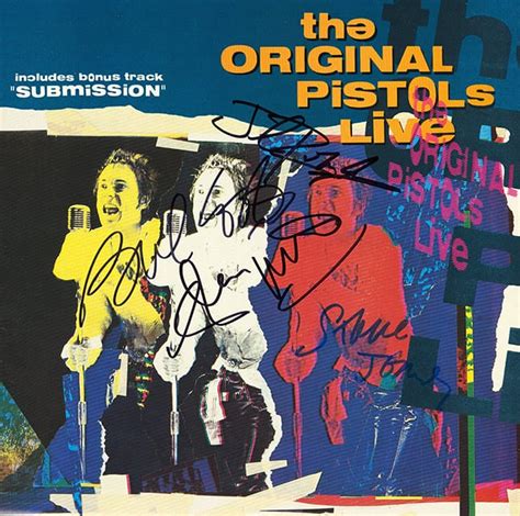 The Sex Pistols Band Signed The Original Pistols Live Album Artist