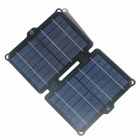 8w 5v Etfe Solar Panel Folding Charger Outdoor Portable Duals Usb Ipx6