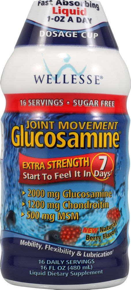 Wellesse Joint Movement® Glucosamine Extra Strength Liquid Berry 16