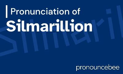 how to pronounce silmarillion