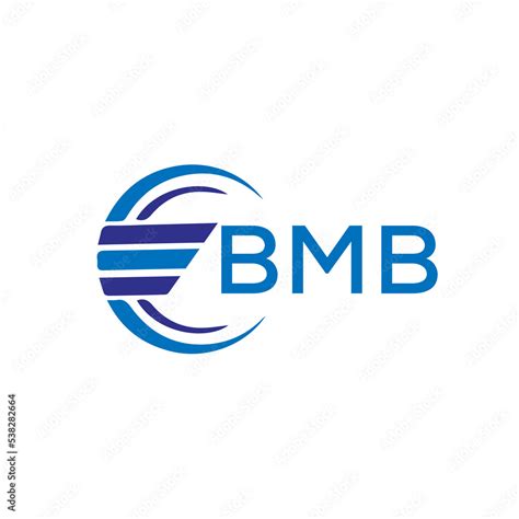bmb letter logo bmb blue image  white background bmb vector logo