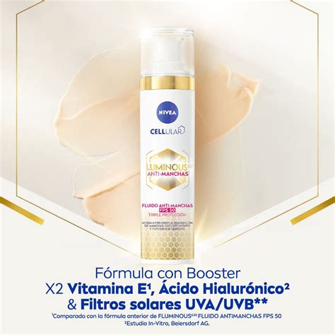 Crema Luminous 630 Fluido Anti Manchas Con FPS50 NIVEA