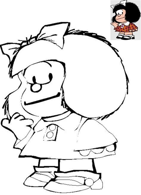 Dibujos Animados Para Colorear Mafalda Para Colorear