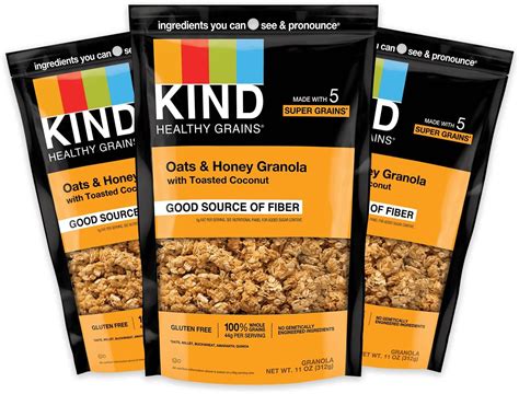 Amazon KIND HEALTHY GRAINS Granola Healthy Snack Peanut Butter