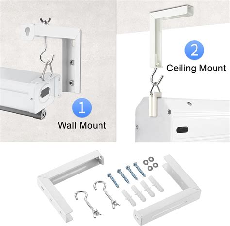 Suptek Universal Projector Screen Wall Mount L Brackets Wall Hanging