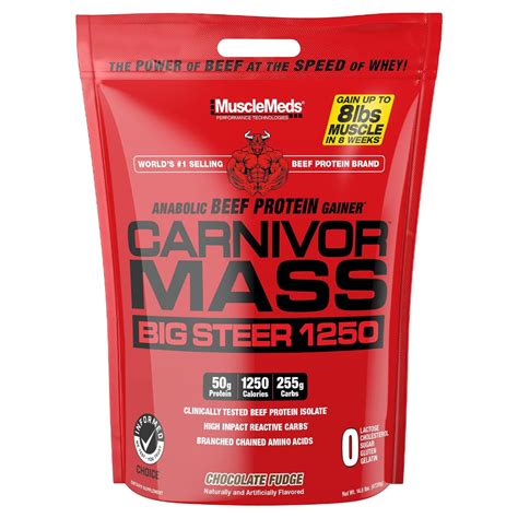 MuscleMeds Carnivor Mass Gainer Chocolate Big Steer 6,7kg | Карнивор ...