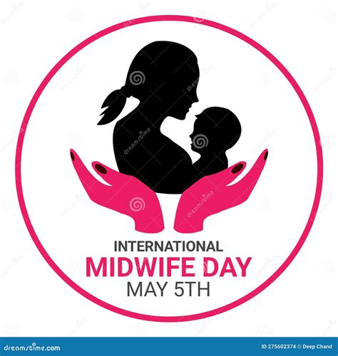 International Midwife Day Stock Illustration Illustration Of Cyan