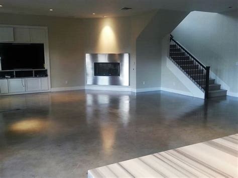 Residential polished concrete. - Contemporary - Living Room - Las Vegas ...