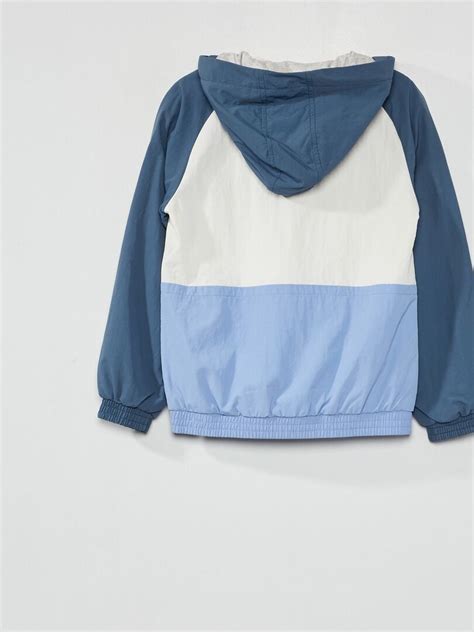 Blouson D Perlant Color Block Bleu Kiabi