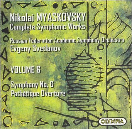 Myaskovsky Symphony No 6 Path Tique Overture CD Oct 2002 Olympia