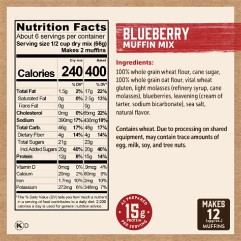 Kodiak Cakes Protein Packed Blueberry Muffin Mix Oz Kroger