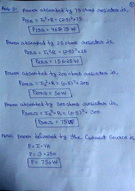 Solved 1 5 Pts For The Following Circuit Use The Voltage And Current Course Hero