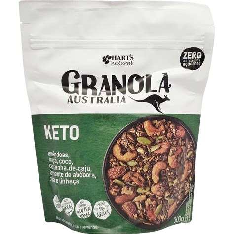 Granola Australia Keto Harts Natural 300g Ebentas Economia é a