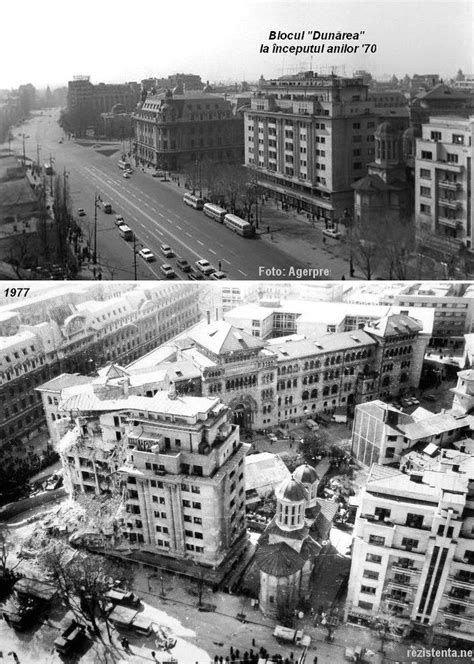 An Old And New Photo Of Buildings In The City Taken From Top To Bottom