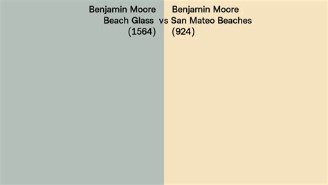 Benjamin Moore Beach Glass Vs San Mateo Beaches Side By Side Comparison