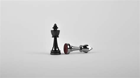 king, chess, chess pieces, minimalism, 4k HD Wallpaper