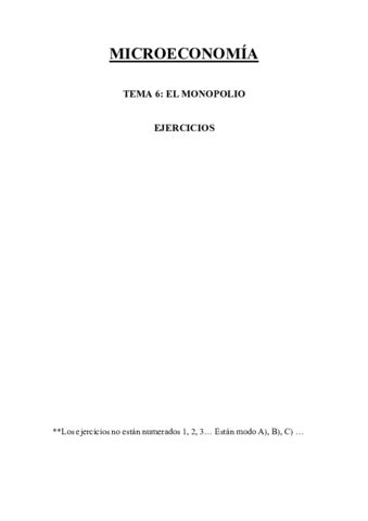 Tema 6 Ejercicios Microeconomia Pdf