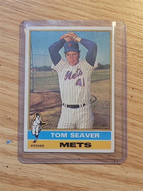 1976 TOM SEAVER TOPPS VINTAGE BASEBALL CARD VG EX EBay