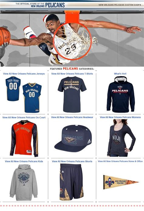 New Orleans Pelicans Store - Buy New Orleans Pelicans Jerseys, Apparel ...