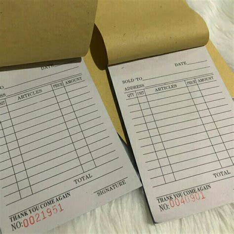 Carbonless Receipt Resibo With Carbon/Receipt paper | Shopee Philippines