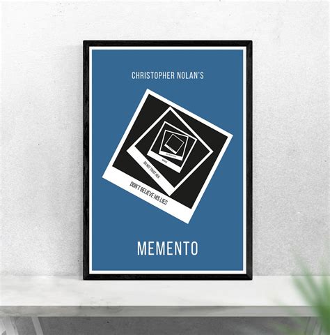 Memento Inspired Print Minimalist Movie Poster / Print / Gift ...