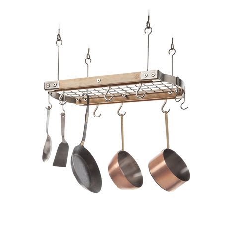 Ceiling Mounted Pot Racks Stainless Steel | Shelly Lighting