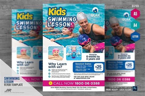 Learn To Swim Flyer Flyer Swim Lessons Swimming