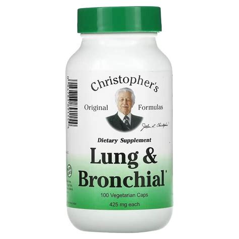Препарат для поддержки легких и бронхов Christopher's Original Formulas ...
