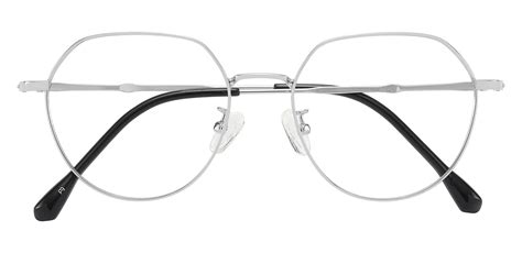 Langdon Geometric Prescription Glasses Silver Womens Eyeglasses