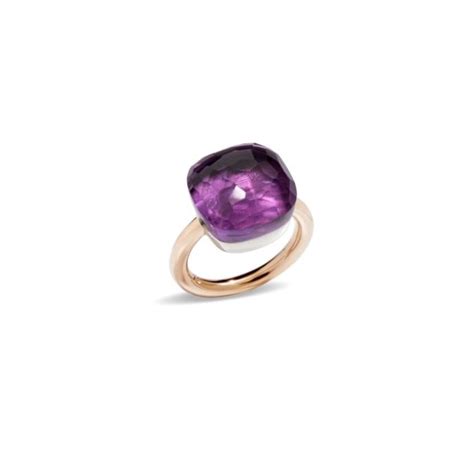 Absolute Nude Ring In Gold With Amethyst POMELLATO Luxury Zone