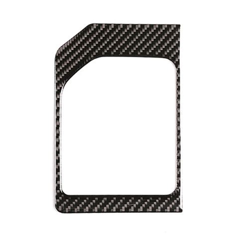 【ready Stockandcod】car Soft Carbon Fiber Gear Shift Box Panel Cover Trim