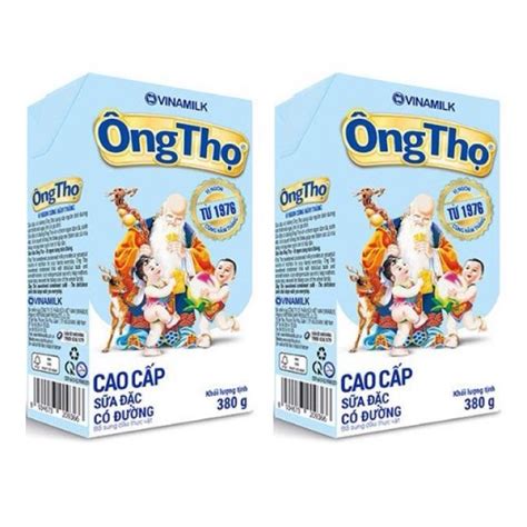 Hộp Sữa Đặc Ông Thọ Chữ Xanh 380g (Hộp Giấy) của Vinamilk | Shopee Việt Nam
