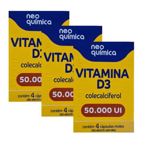 Kit Caixas Vitamina D Ui Neo Qu Mica Total C Psulas